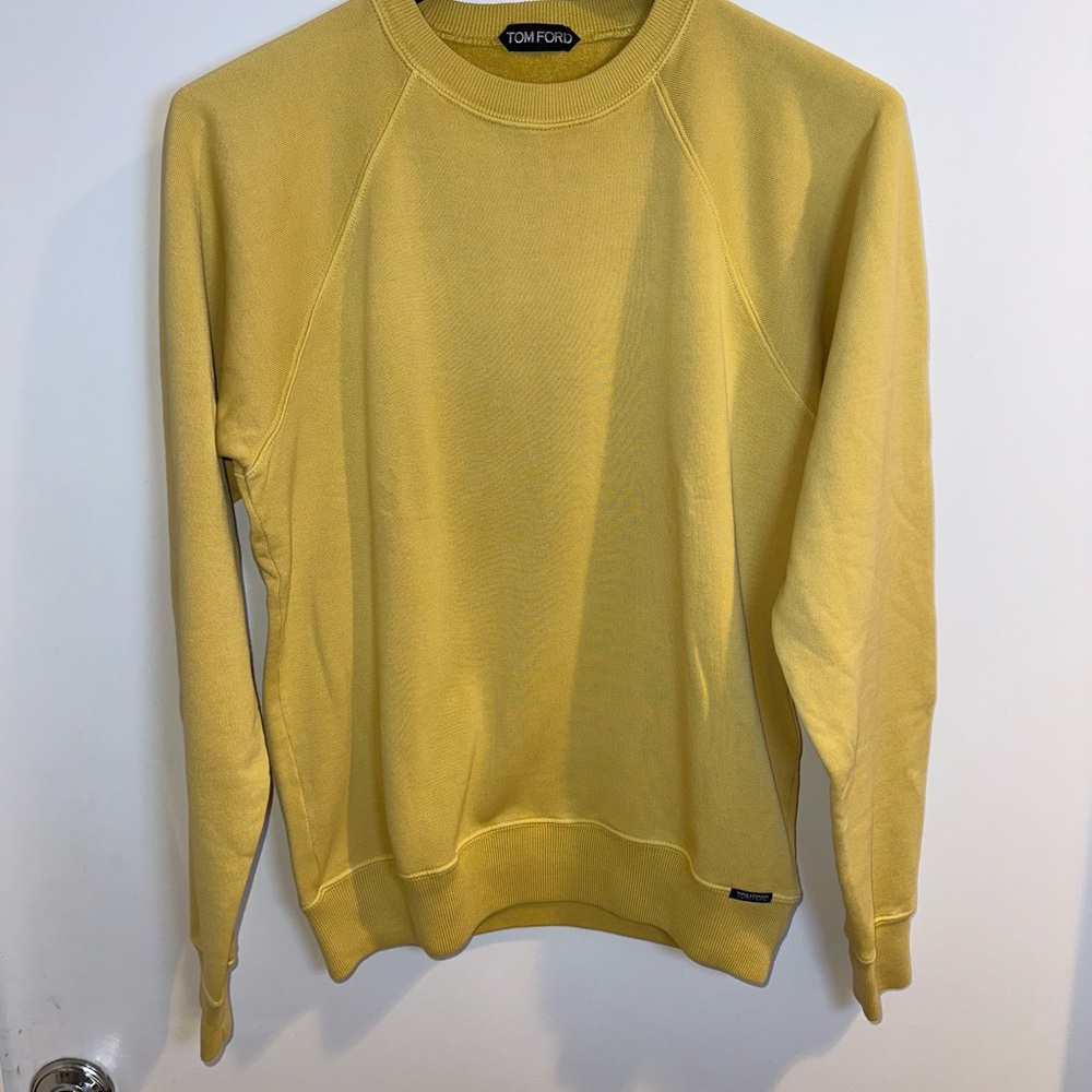 Tom Ford Yellow Men's Crewneck Sweatshirt